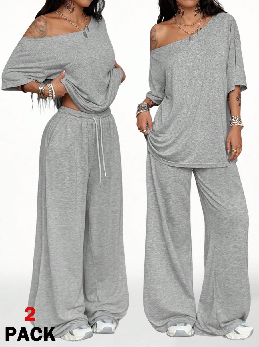 Women’s 2-Piece Casual Sportswear Outfit for Daily Wear