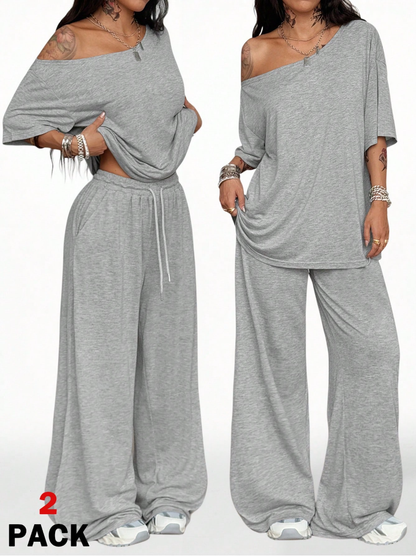 Women’s 2-Piece Casual Sportswear Outfit for Daily Wear