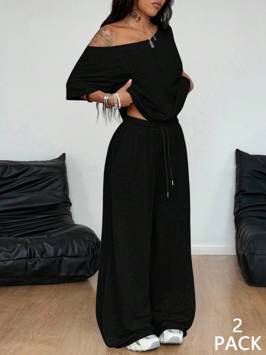 Women’s 2-Piece Casual Sportswear Outfit for Daily Wear